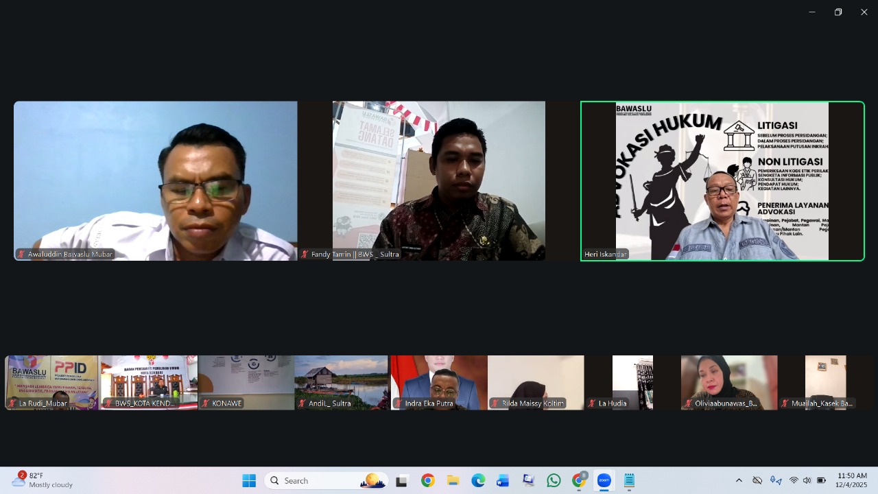 Ngobrol Kamis Tantangan Struktural Bawaslu Kabupaten/Kota dalam Menghadapi Desain Pemilu Nasional dan Lokal