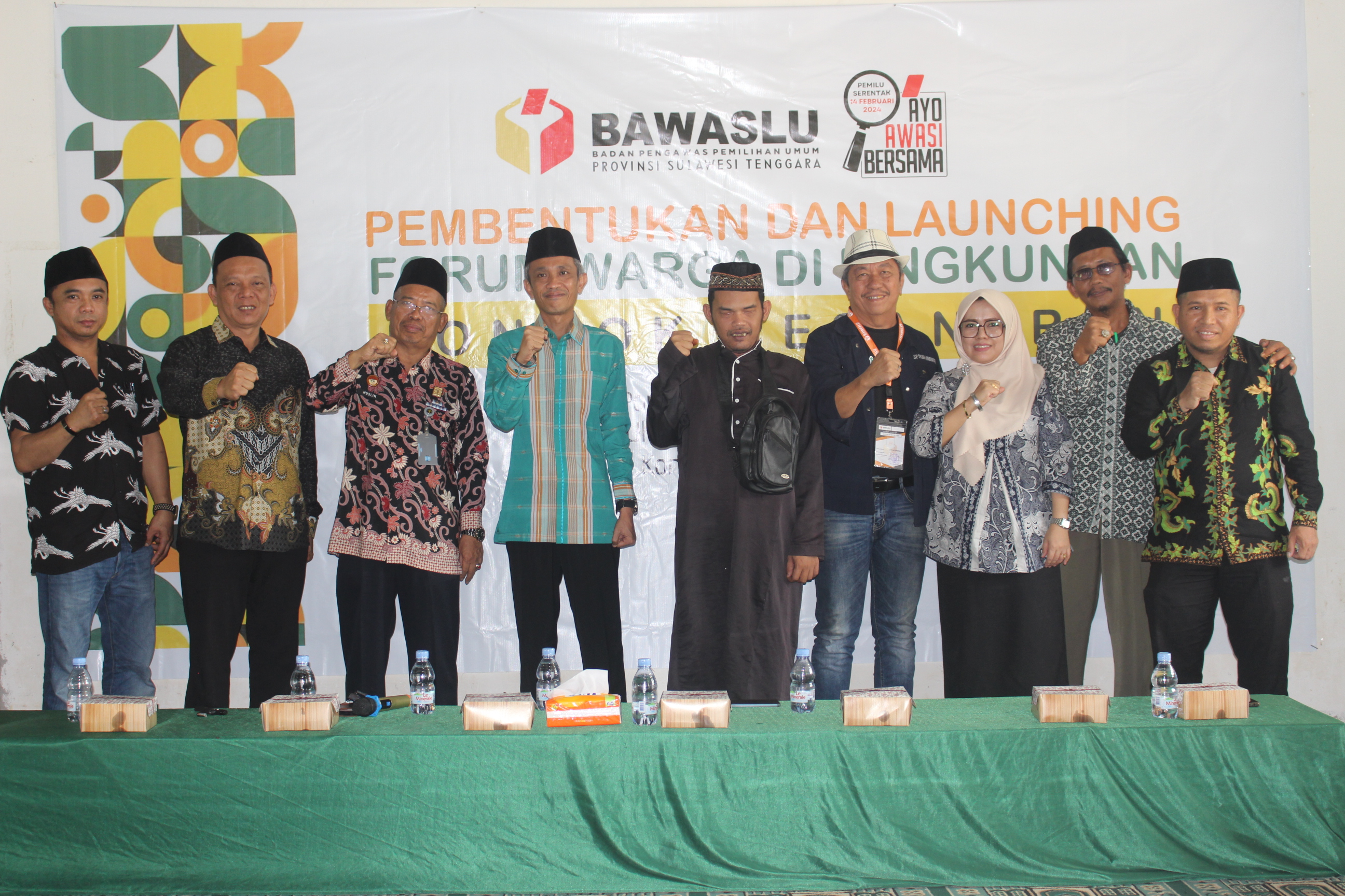 Bawaslu Sultra Gelar Pembentukan dan Launching Forum Warga di lingkungan Pesantren Provinsi Sulawesi Tenggara