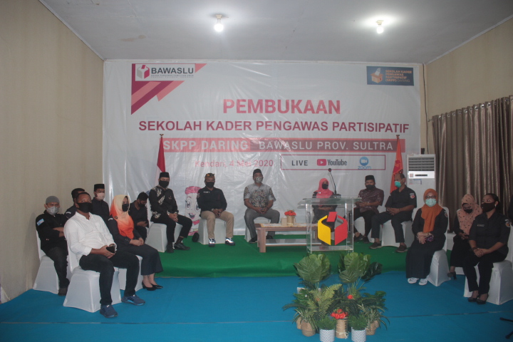 Di Tengah Pandemi Covid-19, Bawaslu Sultra Buka Sekolah Kader Pengawas Partisipatif Secara Daring