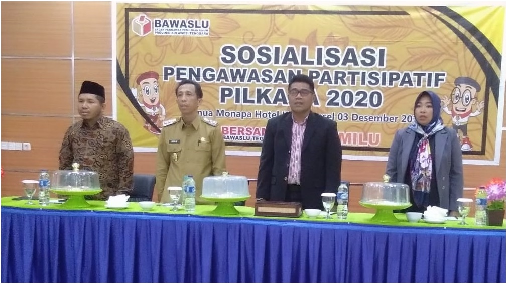 Bawaslu Sultra Gelar Sosialisasi Pengawasan Partisipatif Pilkada 2020
