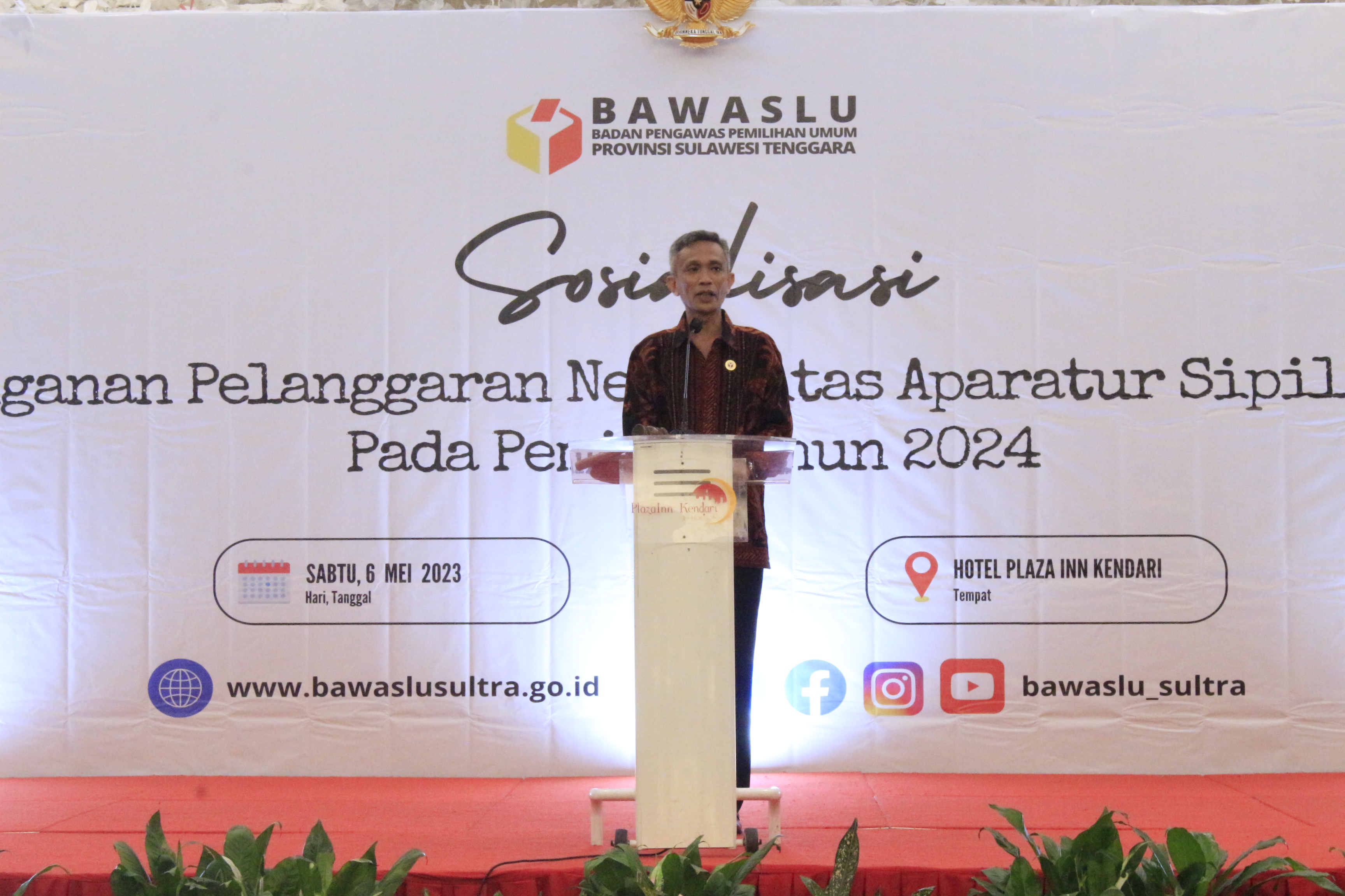 IWAN ROMPO BANNE; SEBAGAI PENGAWAS PEMILU, KITA MEMASTIKAN DI SEMUA JAJARAN UNTUK TIDAK MELANGGAR UU TERKAIT NETRALITAS ASN