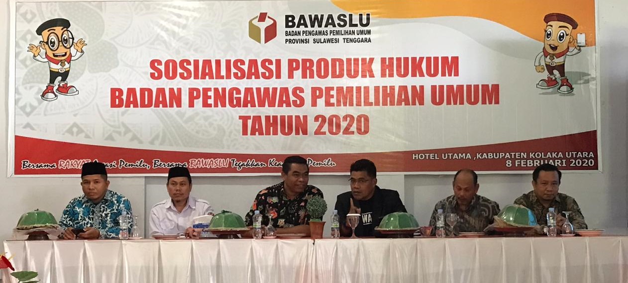 Bawaslu Sultra Gelar Sosialisasi Produk Hukum Tahun 2020