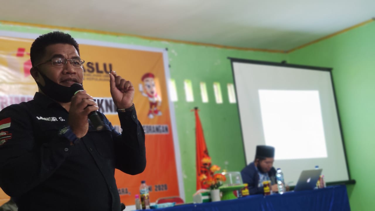 Munsir Salam :  Panwascam Kab. Konawe Kepulauan perlu membuat Pemetaaan Fokus Pengawasan di masing-masing Sub-Tahapan Verifikasi Faktual.