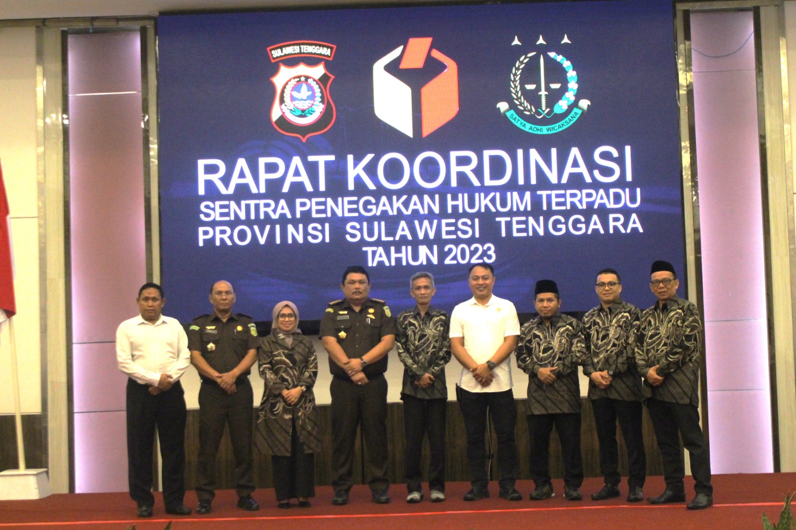 Bawaslu Sultra Gelar Rapat  Koordinasi Sentra Penegakan Hukum Terpadu Provinsi Sulawesi Tenggara Tahun 2023