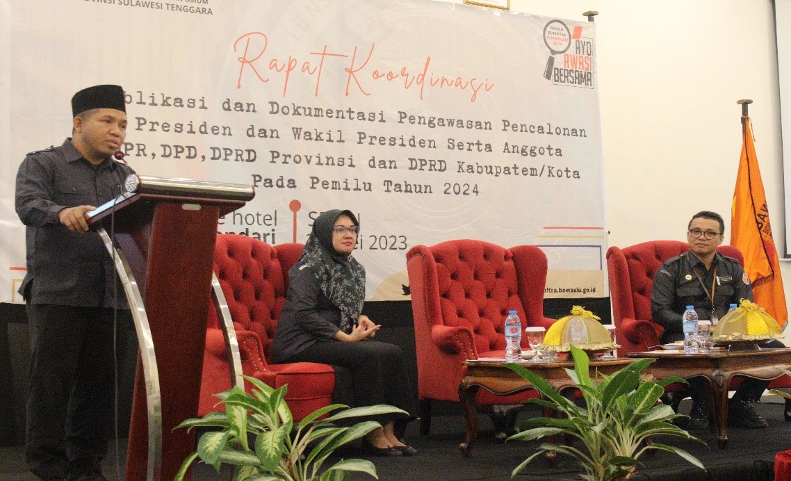 Bahari : Pentingnya Kolaborasi Bawaslu Sultra Dengan Pihak Media Untuk Menghadapi Tahapan Pemilu Tahun 2024