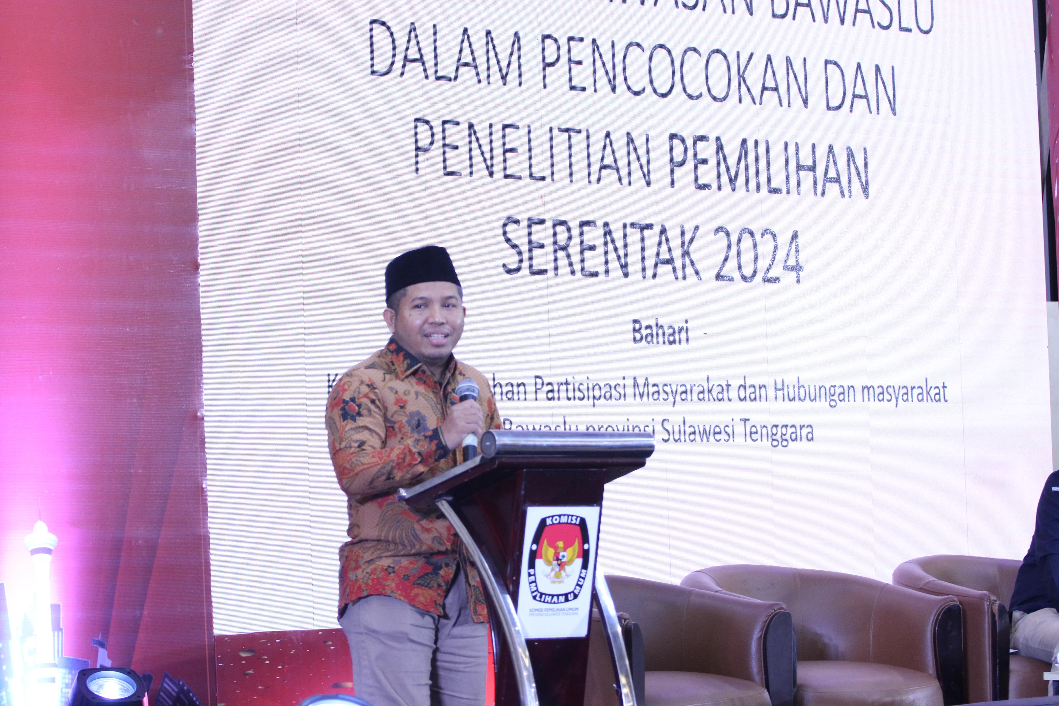 AWASI COKLIT BAWASLU SULTRA BUKA POSKO ADUAN DAN PATROLI PENGAWASAN  KAWAL HAK PILIH