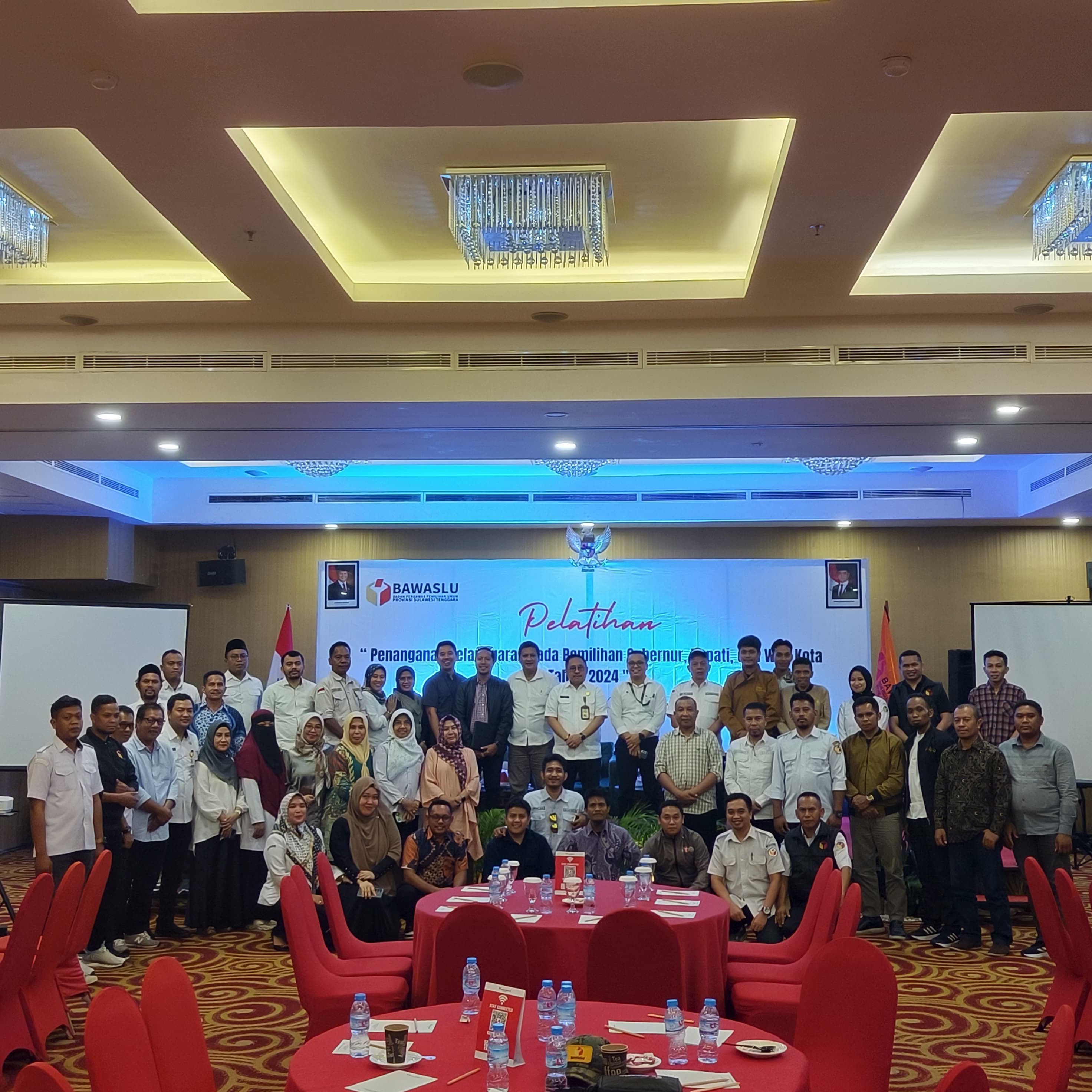 Bawaslu Sultra Gelar Pelatihan Penanganan Pelanggaran Pada pemilihan Gubernur,, Bupati dan Walikota Tahun 2024