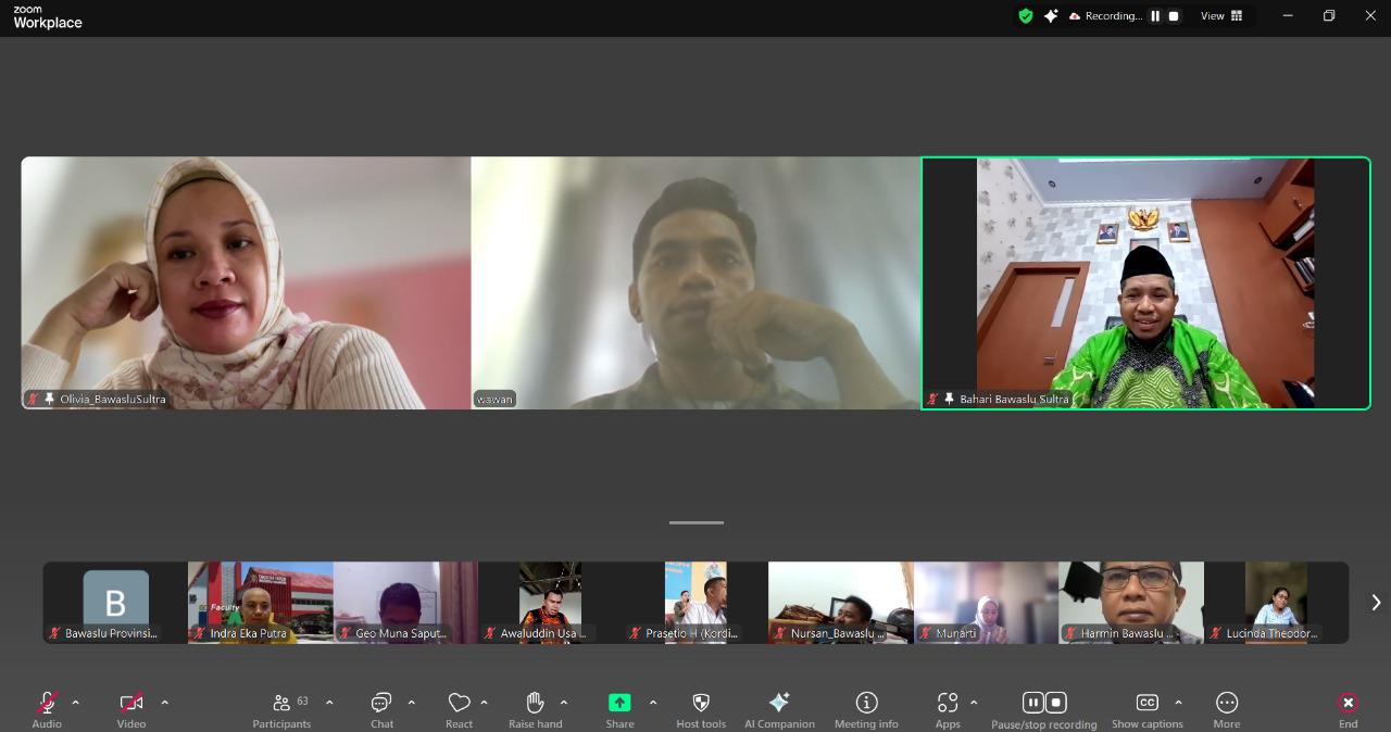 Perkuat Peran Humas, Bawaslu Sultra Gelar Ngobrol Kamis Edisi Ke-6