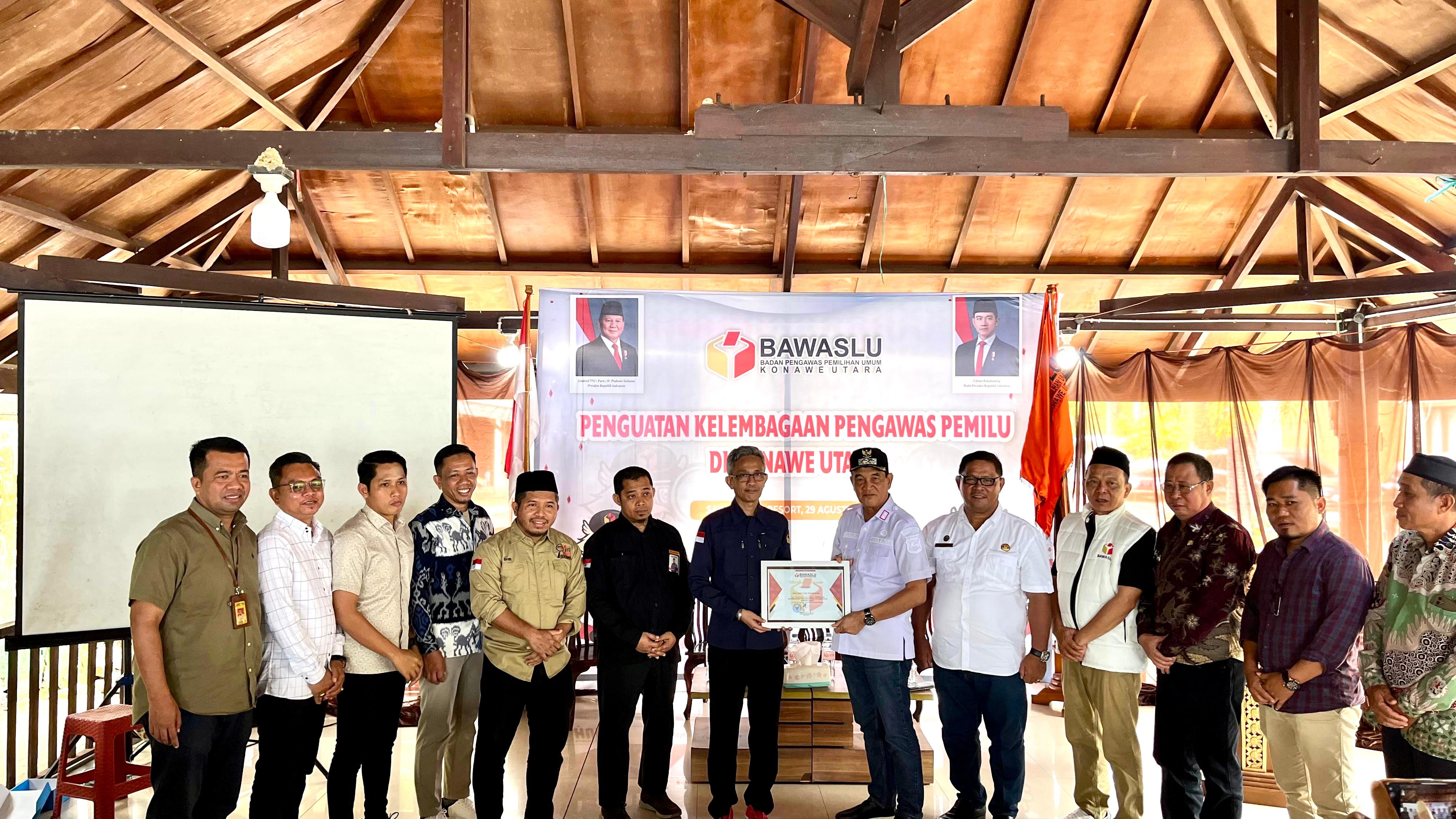 Bawaslu Sultra Hadiri Penguatan Kelembagaan Pengawas Pemilu di Konawe Utara