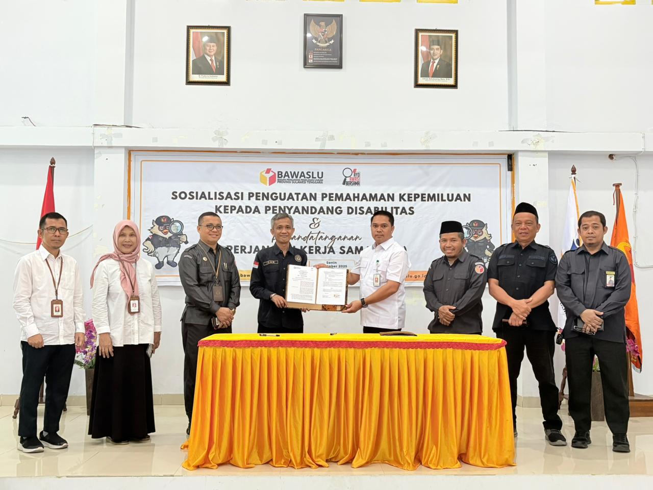 Dorong Pemilu Inklusif, Bawaslu Sultra Gandeng Sentra Meohai Kendari Bagi Penyandang Disabilitas Mengenai Hak Pilih