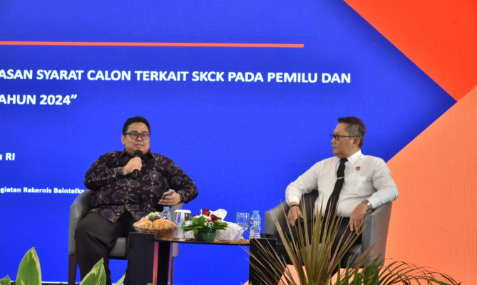 Hadiri Rakernis Polri, Bagja Sampaikan Mekanisme Pengawasan SKCK Sebagai Syarat Pencalonan
