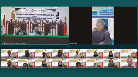 Pembukaan Kegiatan Orientasi PPPK Bawaslu SUltra Gelombang I Tahun 2026 Melalui Zoom