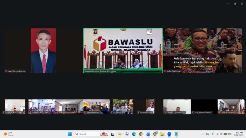 Acara Pembukaan Rapat Pengelolaan Data Dan Arsip Bawaslu Provinsi Dan Kab/Kota Tahun 2026 Via Zoom/Daring