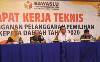 Hamirudin Udu Jelaskan Dua Tantangan Bagi Bawaslu Kab/Kota di Sultra yang Melaksanakan Pilkada 2020