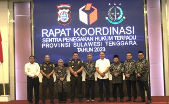 Bawaslu Sultra Gelar Rapat  Koordinasi Sentra Penegakan Hukum Terpadu Provinsi Sulawesi Tenggara Tahun 2023