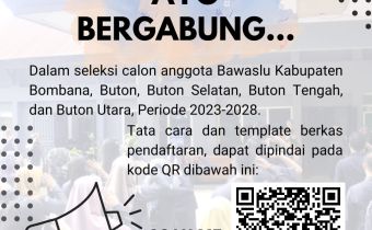 Pengumuman Rekrutmen Calon Anggota Bawaslu Kabupaten Zona 1