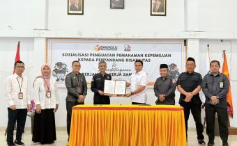 Dorong Pemilu Inklusif, Bawaslu Sultra Gandeng Sentra Meohai Kendari Bagi Penyandang Disabilitas Mengenai Hak Pilih