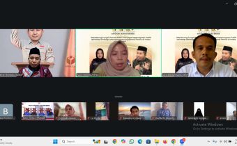 Bahari, S.P., M.P., M.H (Koordiv Pencegahan, Parmas dan Humas Bawaslu Sultra) Saat Memberikan Arahan di Edisi Ngobrol Kamis 
