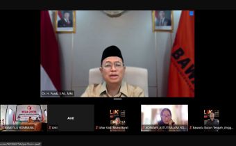 Dr. Puadi, S.Pd., MM (Anggota Bawaslu RI) Saat Menjadi Narasumber Pada Kegiatan DELIK Edisi III