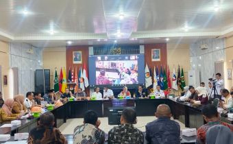 Suasana Rapat Pleno Terbuka Rekapitulasi Pemutakhiran Daftar Pemilih Berkelanjutan Semeste I Tahun 2026  