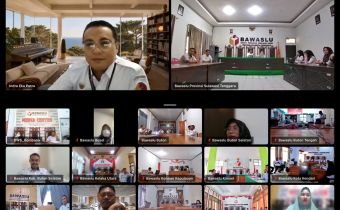 Acara Pembukaan Kegiatan Rapat Fasilitasi Pembinaan Dan Penguatan Kelembagaan Bawaslu Kabupaten/Kota Melalui Zoom Meeting